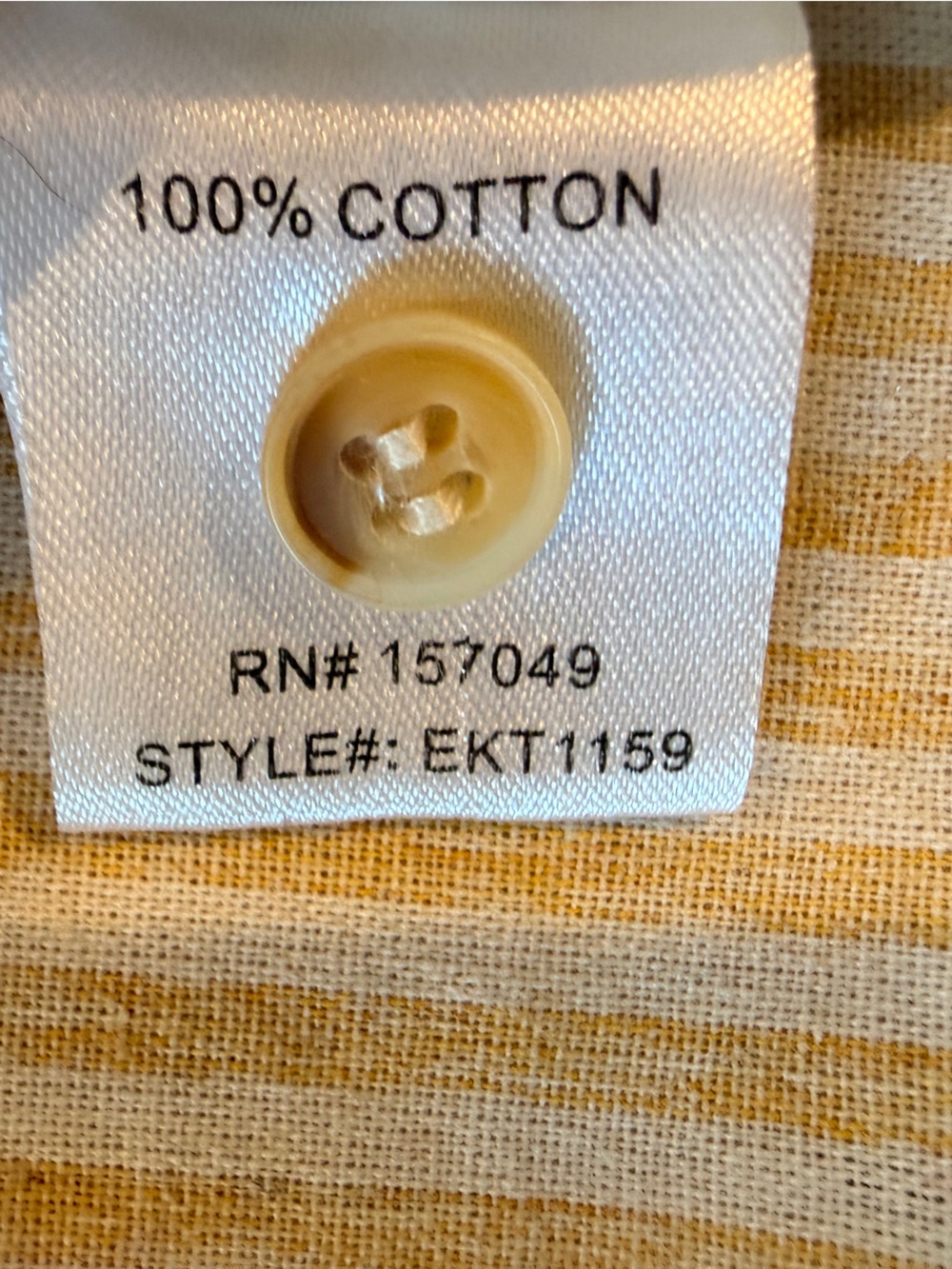 Striped Square-Neck Button Front Crop Corset Top Cream Tan Striped Medium - Picture 6 of 8